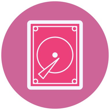 hard disk icon. vector illustration. 