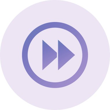 vector illustration of modern Fast Forward  icon