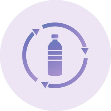 bottle. web color icon simple illustration