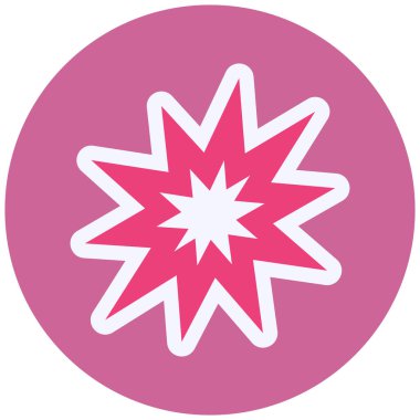 patlama simge vektör çizim