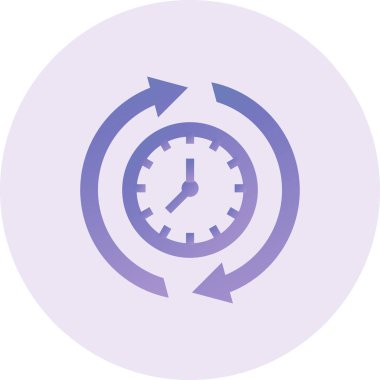 Saat. Web simgesi basit illüstrasyon