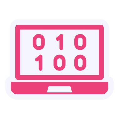 Bilgisayar. Web simgesi basit illüstrasyon