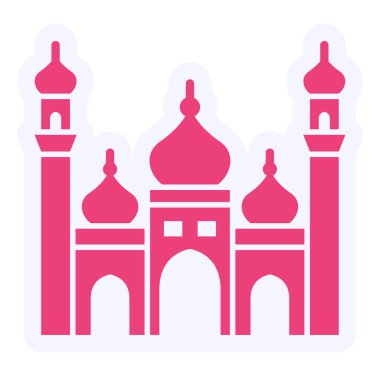 Cami simgesi vektör illüstrasyonu