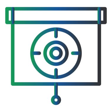 target circular icon, vector illustration