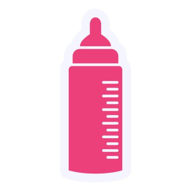 bottle. web color icon simple illustration