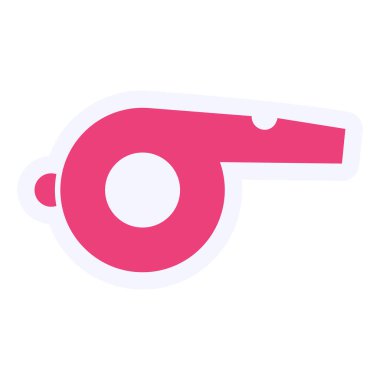 whistle icon, simple web illustration