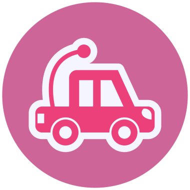 Rc Araba Vektörü Glyph Simge Tasarımı