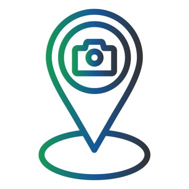  İlgi Noktası Modern ikon vektör çizimi