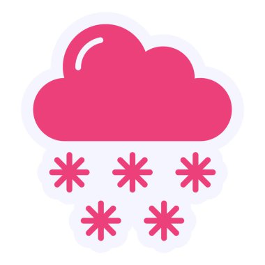 Bulut. Web simgesi basit illüstrasyon