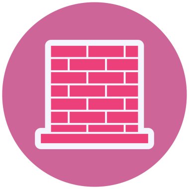 brick. Web simgesi basit illüstrasyon