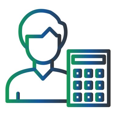 kullanıcı. Web simgesi basit illüstrasyon