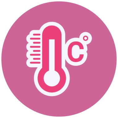 Color temperature vector flat icon