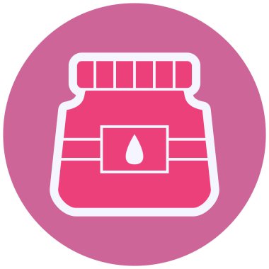 Kavanoz. Web simgesi basit illüstrasyon