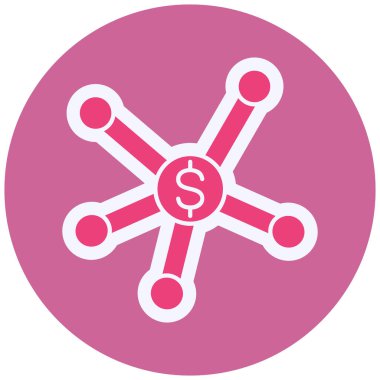 şebeke. Web simgesi basit illüstrasyon