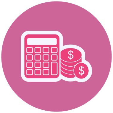 Para için. Web simgesi basit illüstrasyon