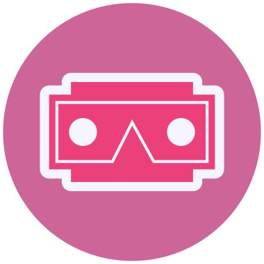 Stereoskop modern ikon vektör çizimi