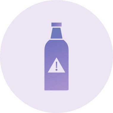 Zehirli Vektör Kabartma Simgesi Tasarımı