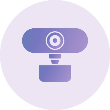 Webcam simgesinin vektör illüstrasyonu