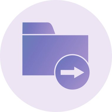 folder web icon. simple illustration