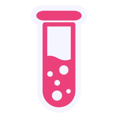 test tube icon. simple illustration of blood vector icons for web