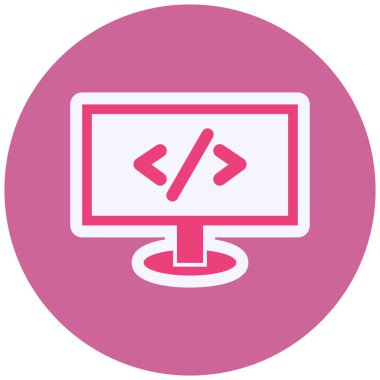 vector illustration of Web coding icon