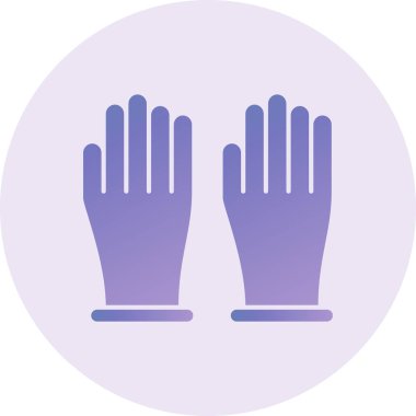 Eldiven. Web simgesi basit illüstrasyon