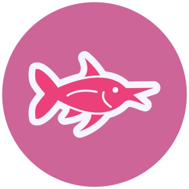 fish icon modern simple illustration 
