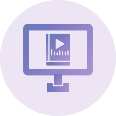 Bilgisayar ekranı. Web simgesi