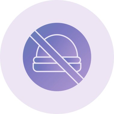 Tek besin simgesinin vektör illüstrasyonu