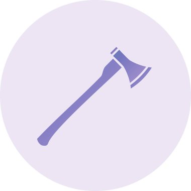 Axe Vektör Kabartma Simgesi Tasarımı