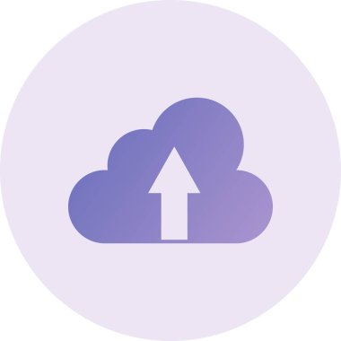 bulut simgesi, vektör illüstrasyonu