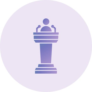tribune podium. web icon simple illustration