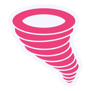 Tornado simgesi vektör illüstrasyonu