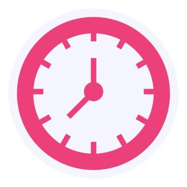 Color clock icon vector illustration