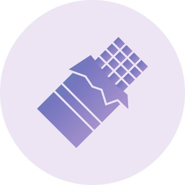 Choclate Çubuğu modern simge vektör illüstrasyonu