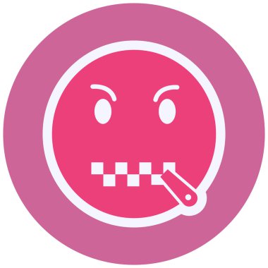 üzgün yüz ifadesi, vektör illüstrasyonu