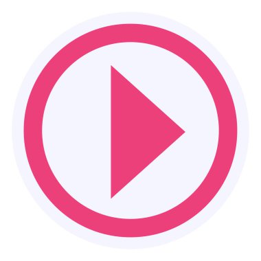 Oynat düğmesi. Basit tasarım