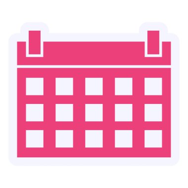 Takvim simgesi vektör illüstrasyonu