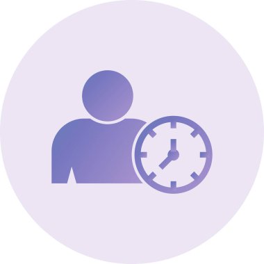 Meşgul simgesinin vektör illüstrasyonu