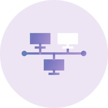 Ağ simgesinin vektör illüstrasyonu