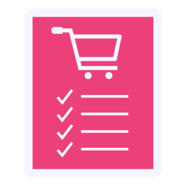 Alışveriş simgesinin vektör illüstrasyonu