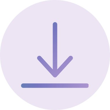 İndirme simgesinin vektör illüstrasyonu