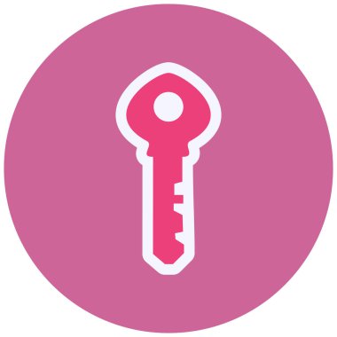 Anahtar. Web simgesi basit illüstrasyon