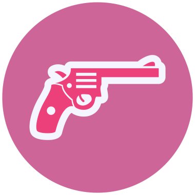 Bir silah simgesinin vektör illüstrasyonu