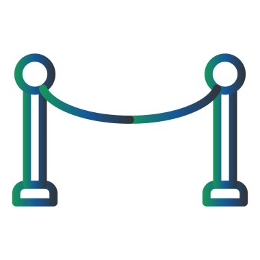 Bariyer. Web simgesi basit illüstrasyon