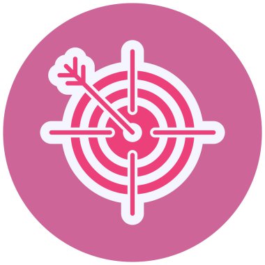 target icon, vector illustration, Dart 