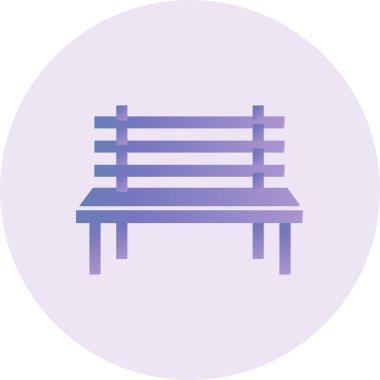 Yedek kulübesi Web simgesi basit illüstrasyon