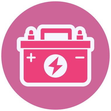 Car Battery icon simple illustration