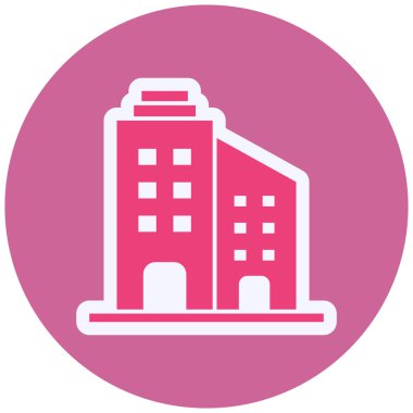 Bina. Web simgesi basit tasarım