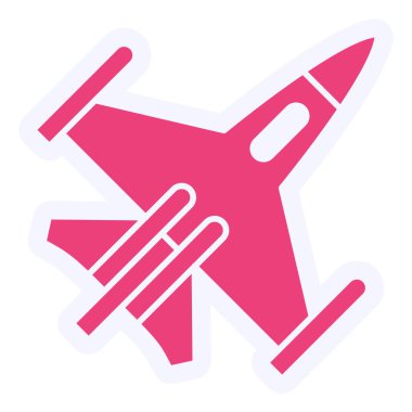 airplane. web icon simple illustration, Fighter Jet 
